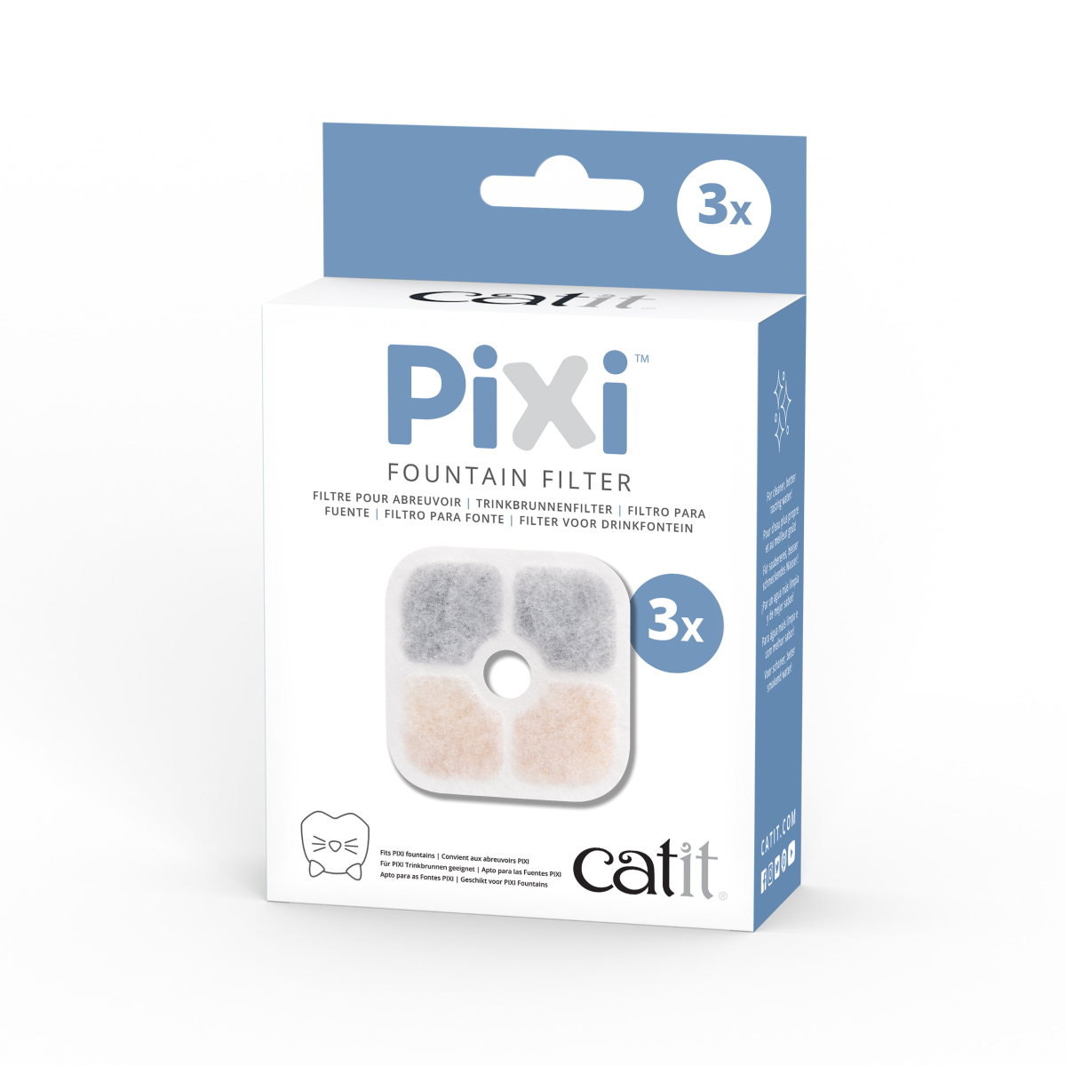 Catit Pixi Fountain Filter Cartridge 3/pk