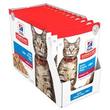 Hill`s Science Plan Adult Wet Cat Food Ocean Fish Pouches (12x85g)