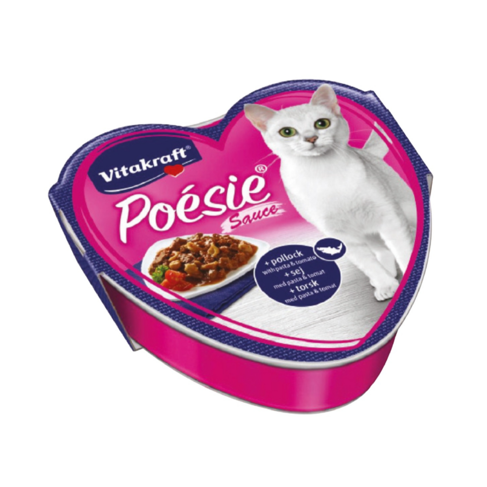Vitakaraft Poesie Pollock With Paste & Tomatoes 85G