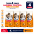 Club 4 Paws Hairball Control With Chicken Dry Food for Adult Cat 2Kg Bundle of 4 Pack