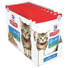 Hill`s Science Plan Tender Chunks In Gravy Kitten With Ocean Fish Pouches (12x85g)