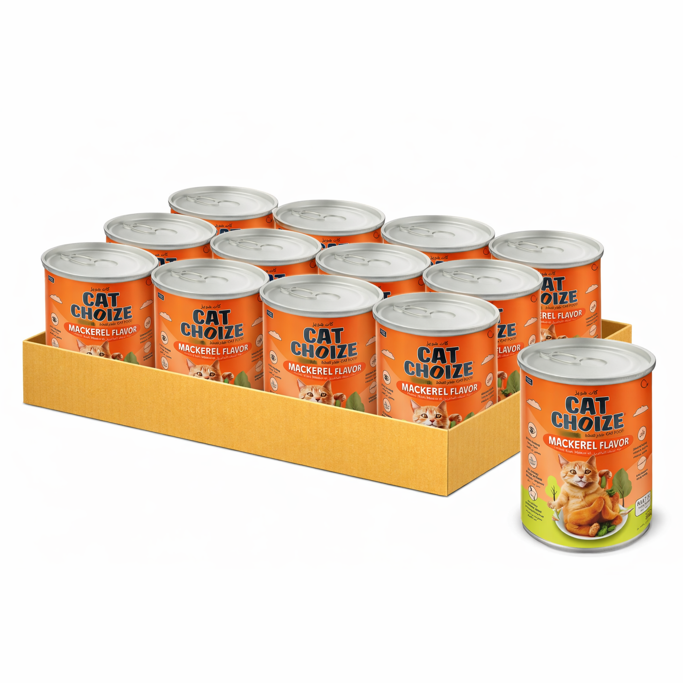 Cat Choize Adult Cat Food Mackerel Flavour in Jelly 400g Canned - Case Of 12