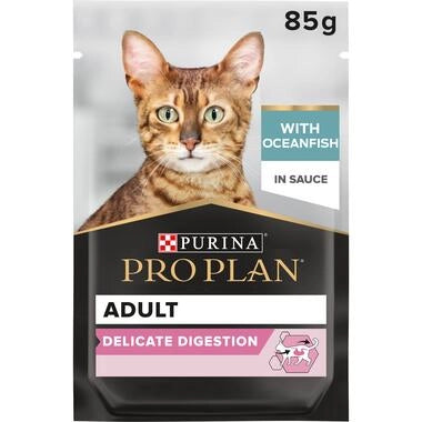 Pro Plan Delicate Digestion Adult Wet Cat Food, Ocean Fish in Gravy 85g