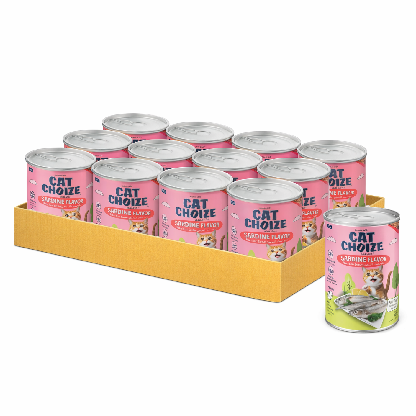 Cat Choize Adult Cat Food Sardine Flavour in Jelly 400g Canned - Case Of 12
