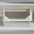 Side Open Large Size Stainless Steel Litter Box with Mat