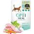 OPTIMEAL rabbit in carrot jelly 85g pack of 12pcs for adult cat