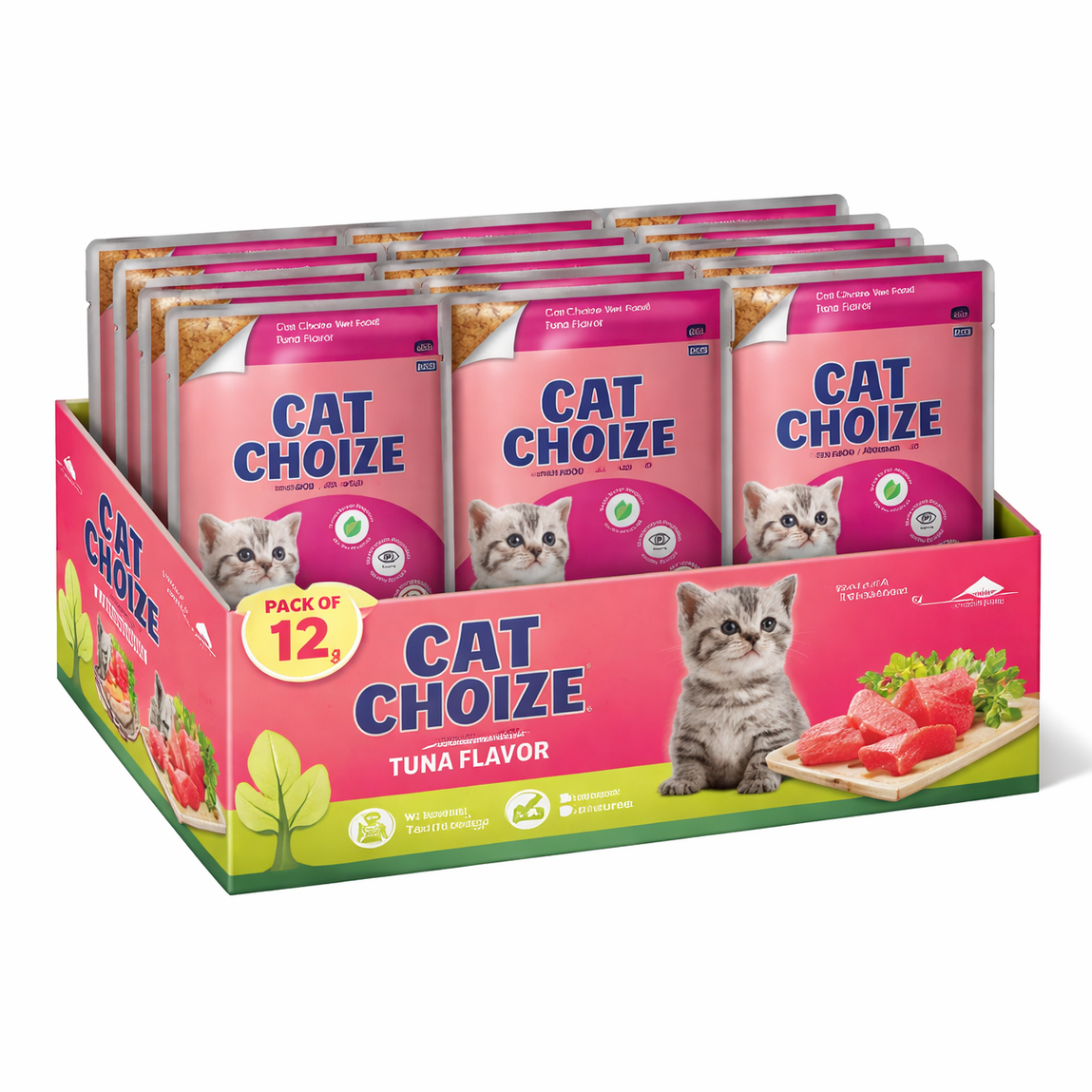 Cat Choize Kitten Food Tuna Flavour in Jelly 75g Pouch - Pack Of 12pcs