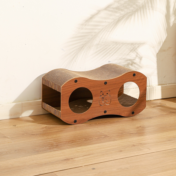 Tunnel Kitten Hug Fish -Extra Large - Walnut